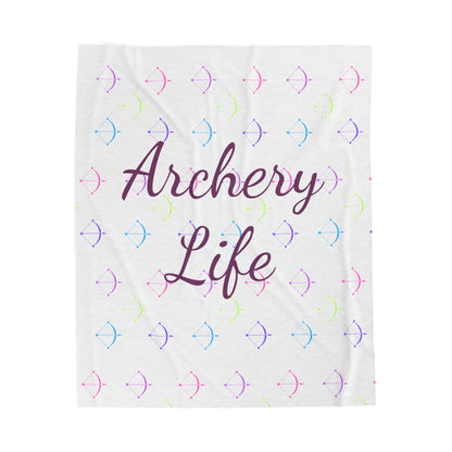 Cozy Archery Life Velveteen Plush Blanket