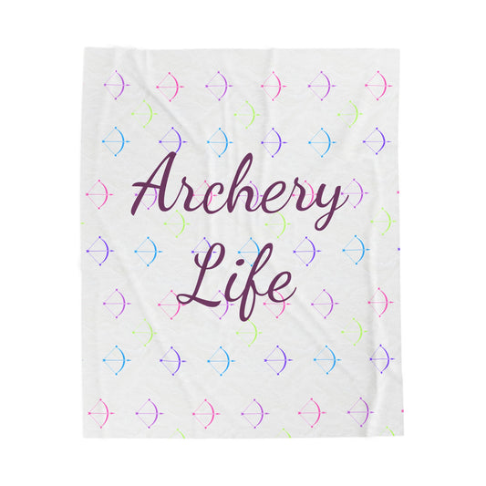 Cozy Archery Life Velveteen Plush Blanket