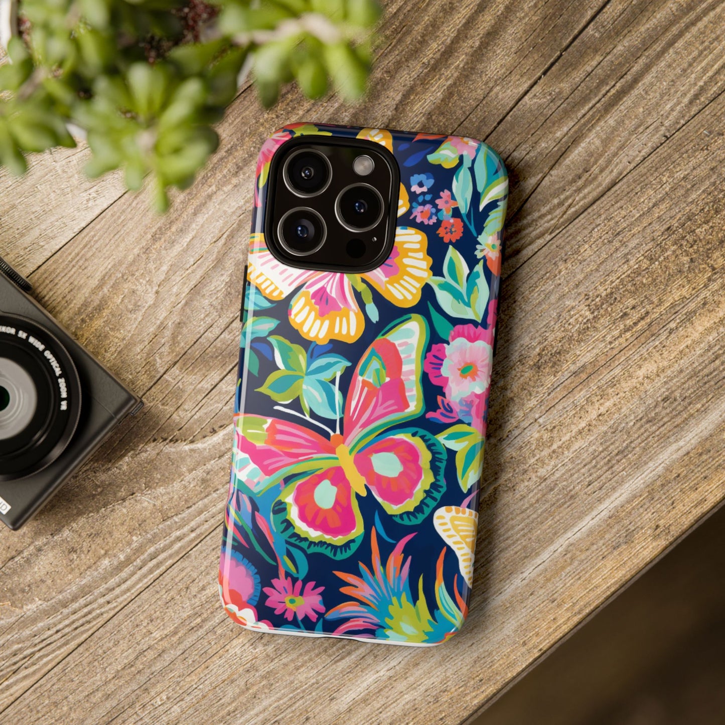 Floral Butterfly Phone Case - Tough Cases for Nature Lovers