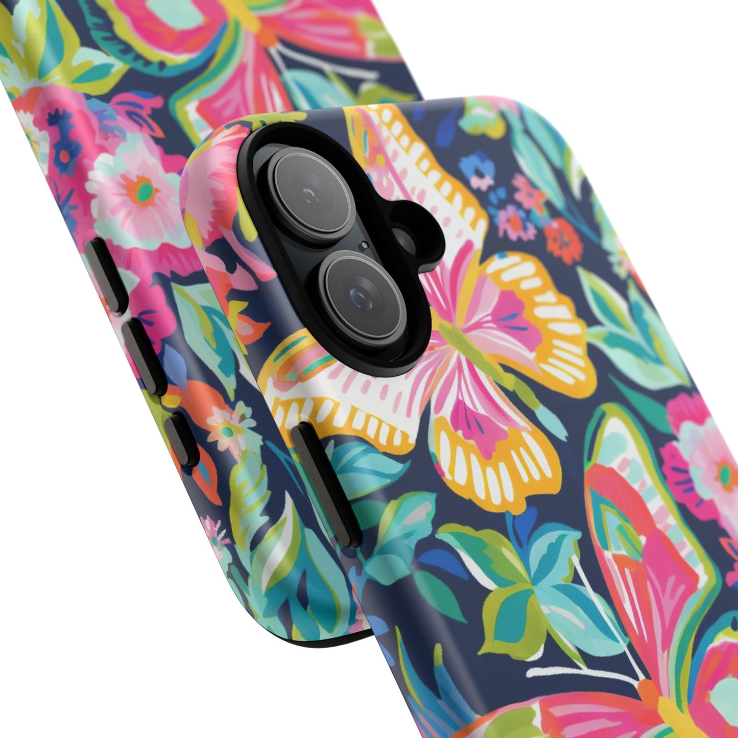 Floral Butterfly Phone Case - Tough Cases for Nature Lovers