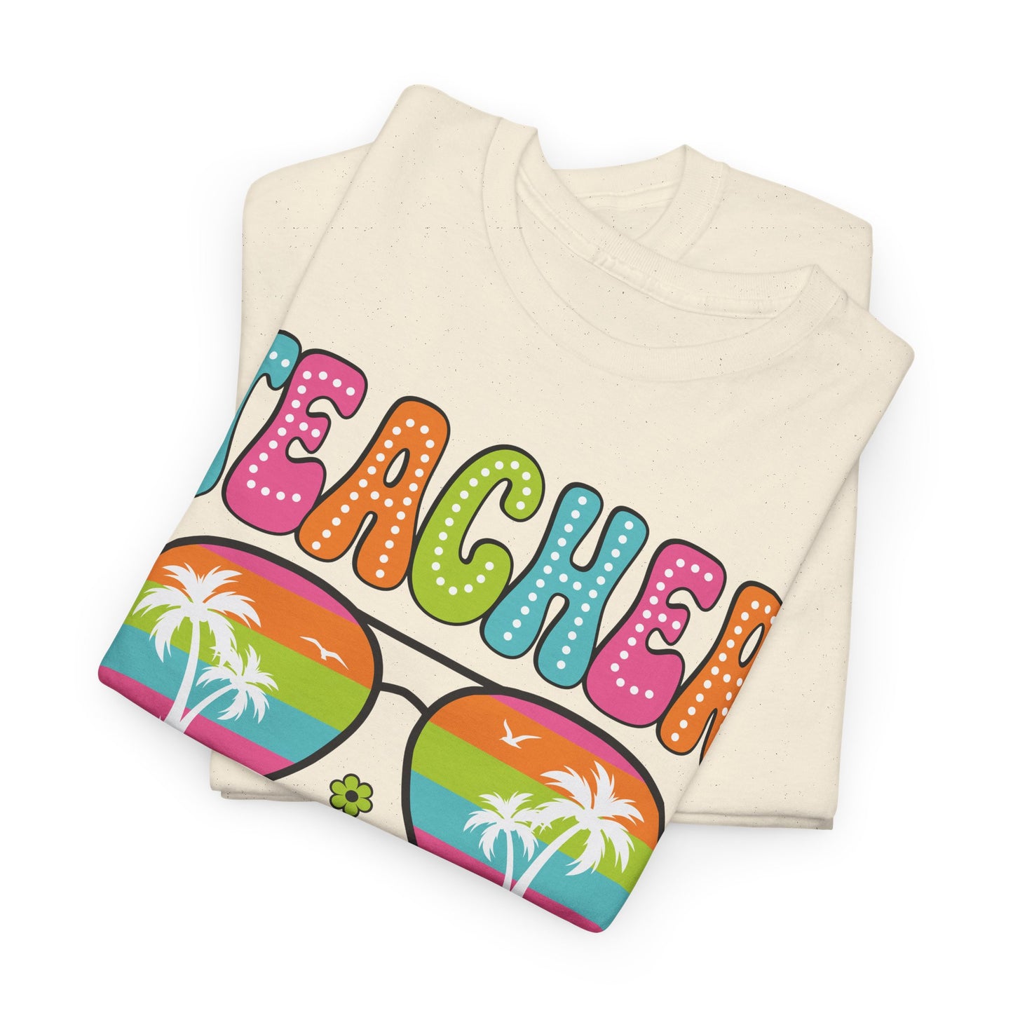 Teacher Off Duty Unisex Heavy Cotton Tee - Fun Summer Vibe T-Shirt