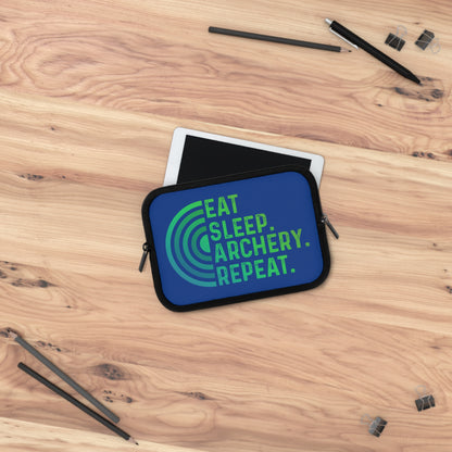 Archery Laptop Sleeve - Eat Sleep Archery Repeat - Perfect Gift for Archers