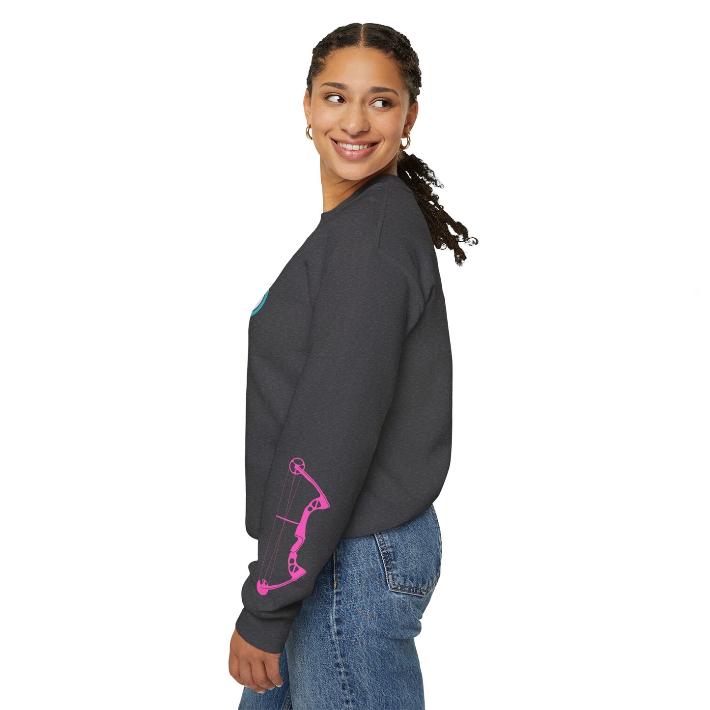 Colorful Archery Sweatshirt, Unisex Crewneck, Gift for Archers, Sports Apparel, Casual Wear, Comfortable Hoodie