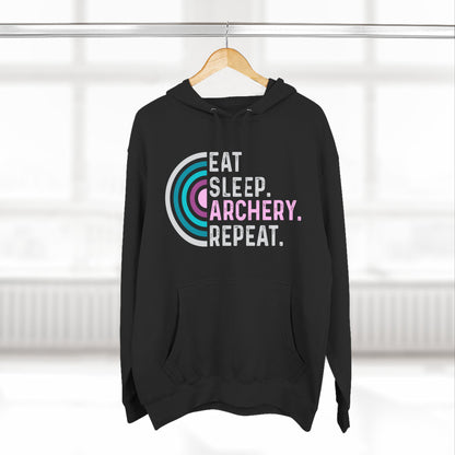 Eat Sleep Archery Repeat Hoodie, Cozy Fleece Hoodie for Archery Lovers, Gift for Archers, Sportswear for Outdoor Enthusiasts, Unique [...]