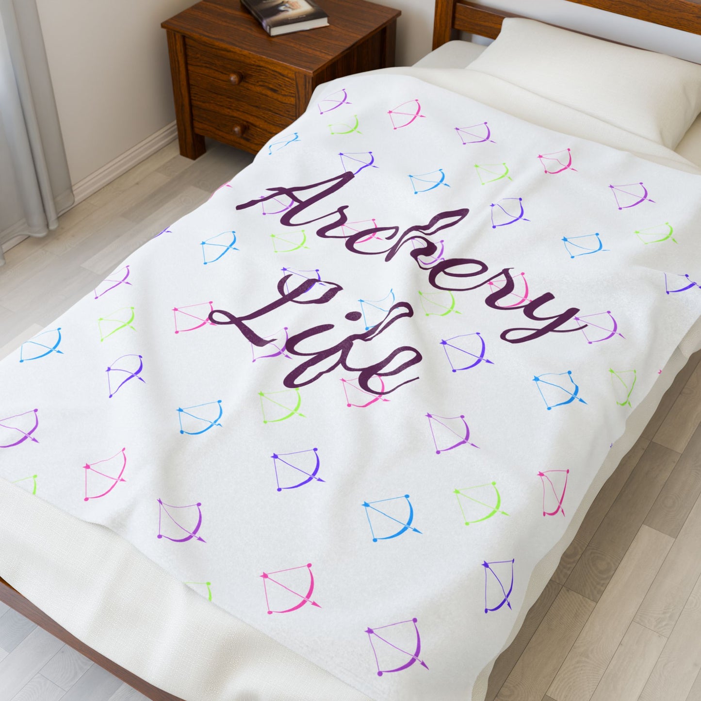 Cozy Archery Life Velveteen Plush Blanket