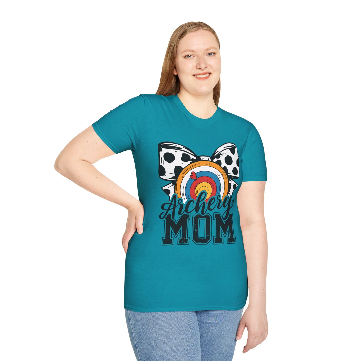 Archery Mom Graphic T-Shirt | Unisex Softstyle Tee for Proud Archery Moms