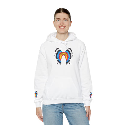 Archery Bow Hoodie With Mini Bows on Sleeves