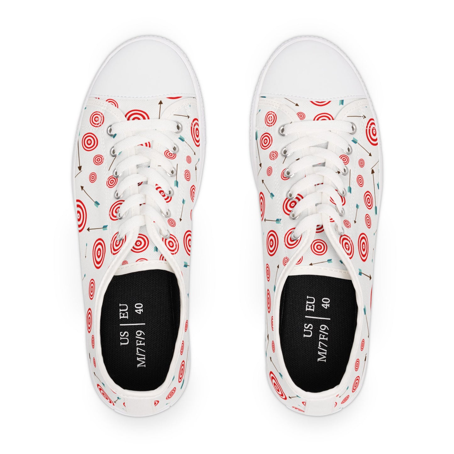 Stylish Women's Low Top Sneakers with Colorful Target Design | Unique Casual Footwear, Great for Everyday Wear, Gift for Her, Trendy [...]