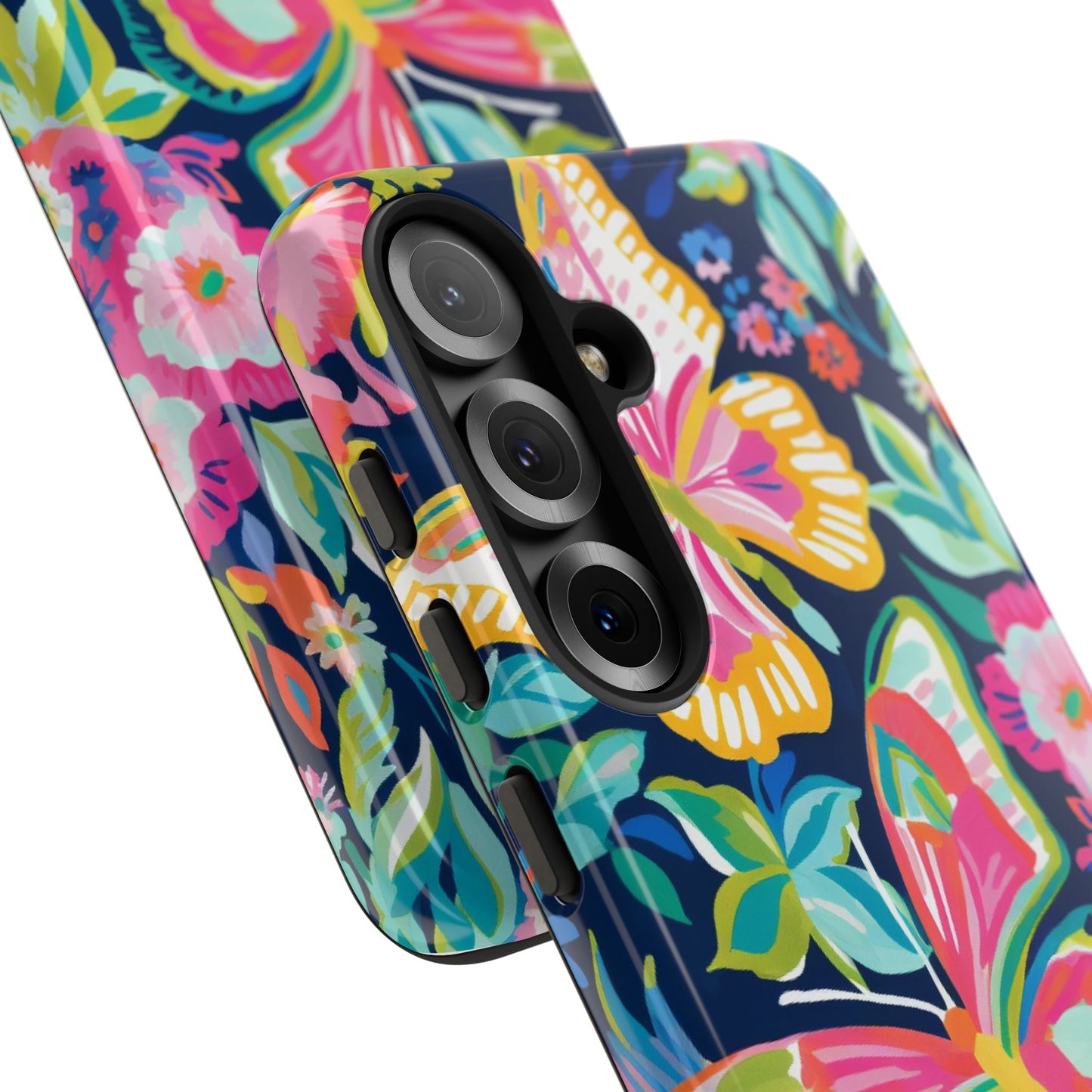 Floral Butterfly Phone Case - Tough Cases for Nature Lovers