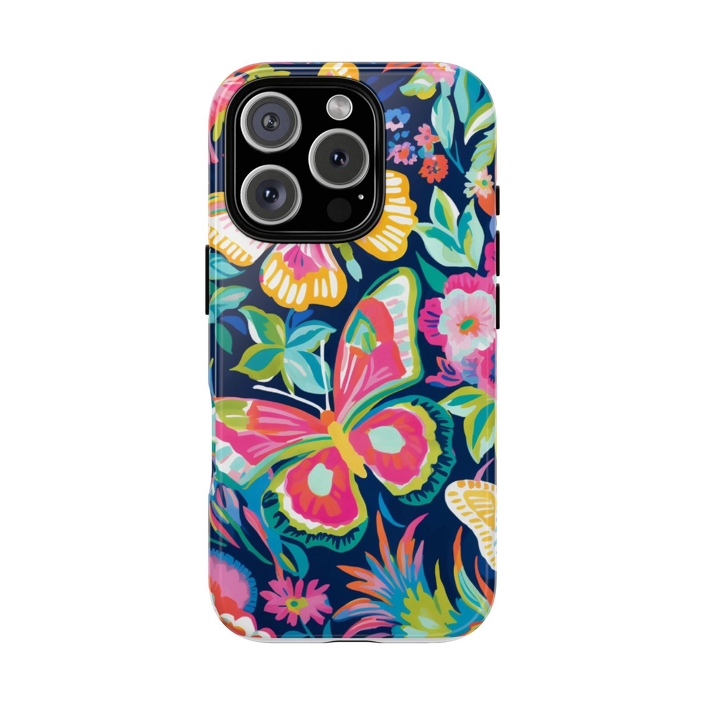 Floral Butterfly Phone Case - Tough Cases for Nature Lovers