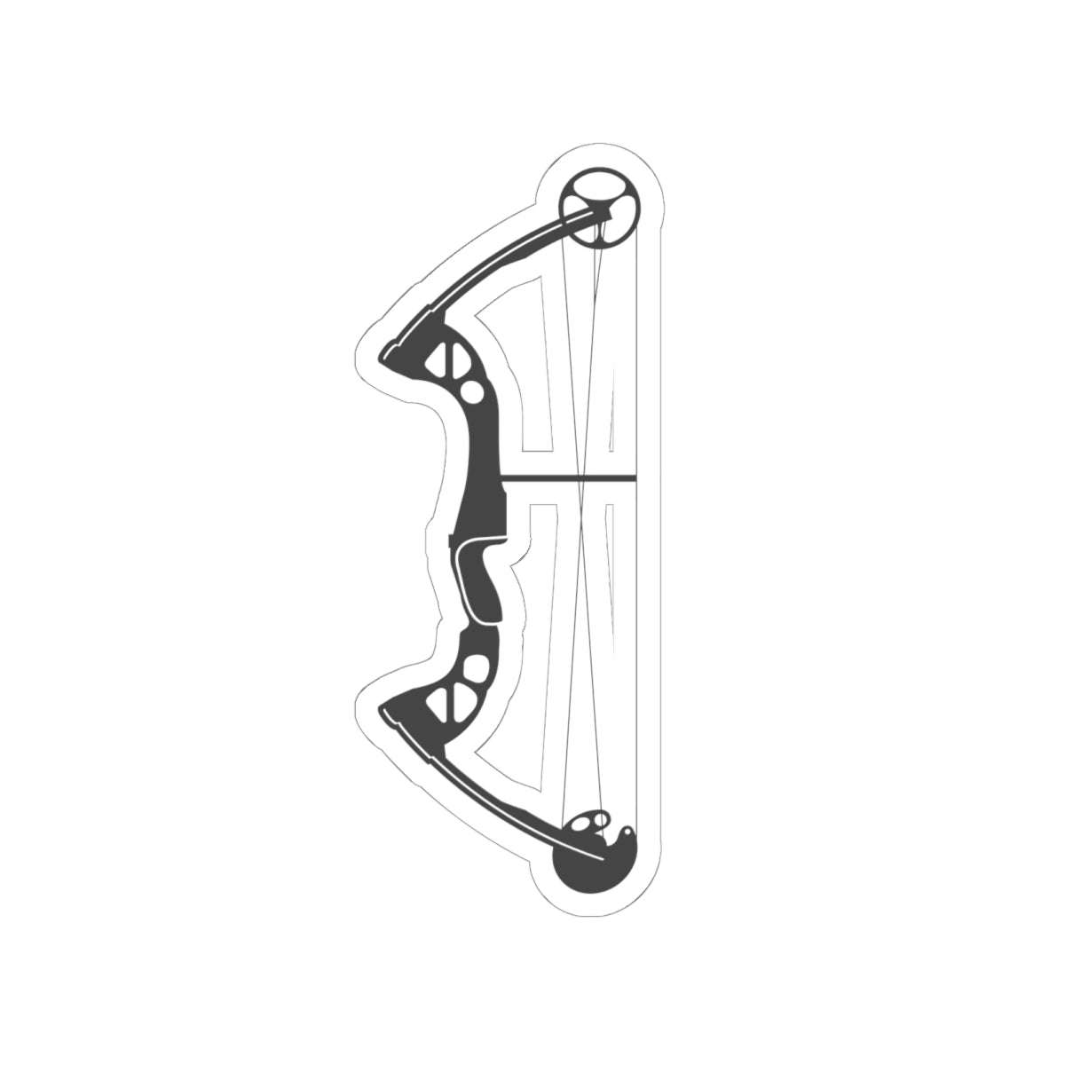 Archery Bow Kiss-Cut Stickers, Hunting Decals, Outdoor Enthusiast Gifts, Laptop Stickers, Sports Accessories