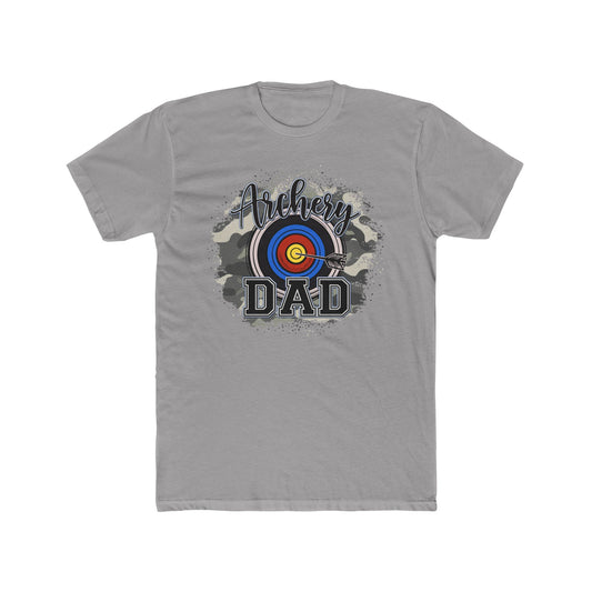 Archery Dad Unisex Cotton Crew Tee - Perfect Gift for Fathers, Archery Enthusiasts, Outdoor Lovers, Birthday Present, Father's Day Gift