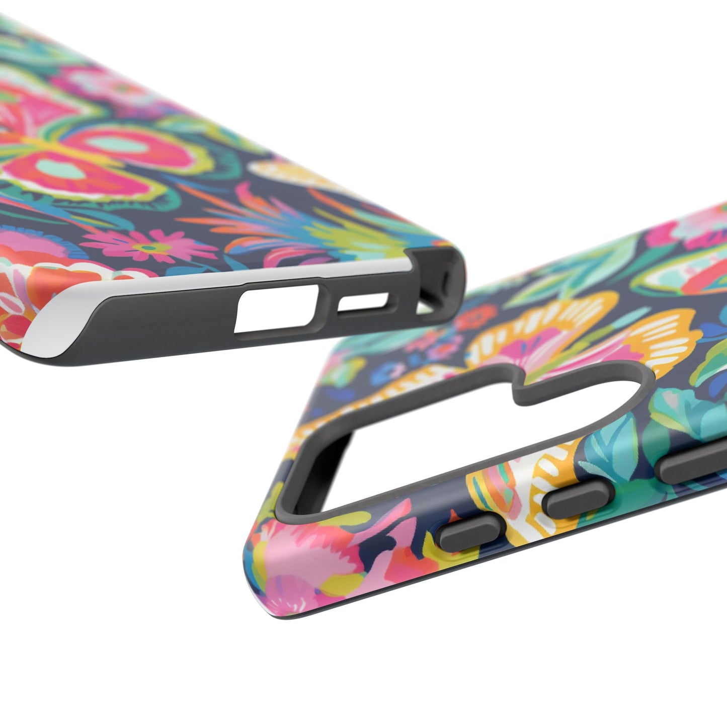 Floral Butterfly Phone Case - Tough Cases for Nature Lovers