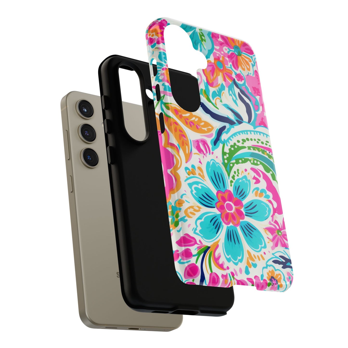 Vibrant Floral Phone Case - Tough & Stylish Protection