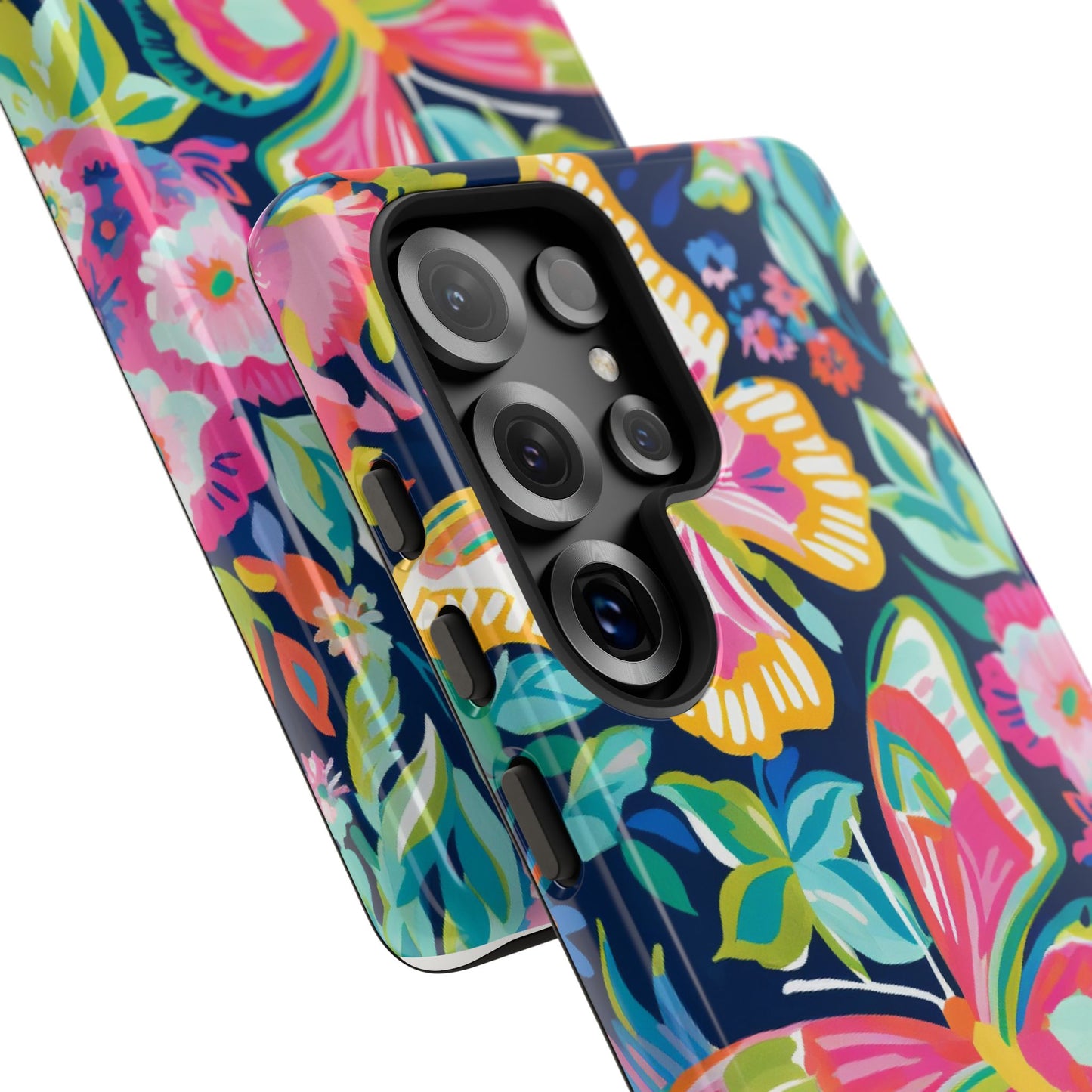 Floral Butterfly Phone Case - Tough Cases for Nature Lovers