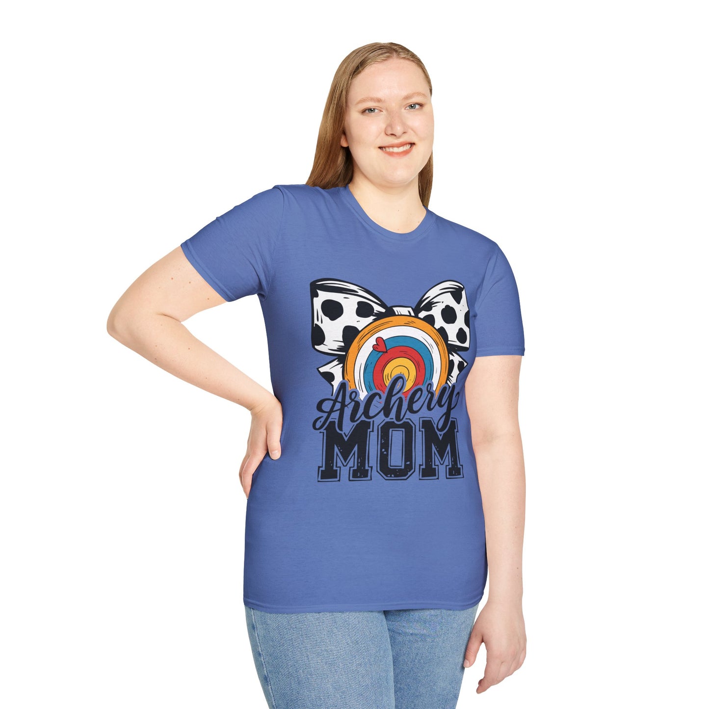 Archery Mom Graphic T-Shirt | Unisex Softstyle Tee for Proud Archery Moms