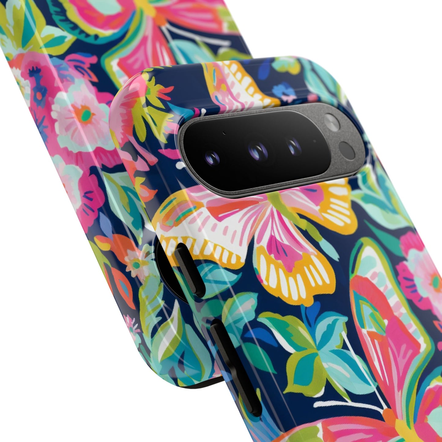 Floral Butterfly Phone Case - Tough Cases for Nature Lovers