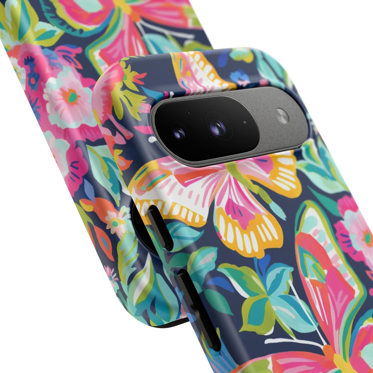 Floral Butterfly Phone Case - Tough Cases for Nature Lovers