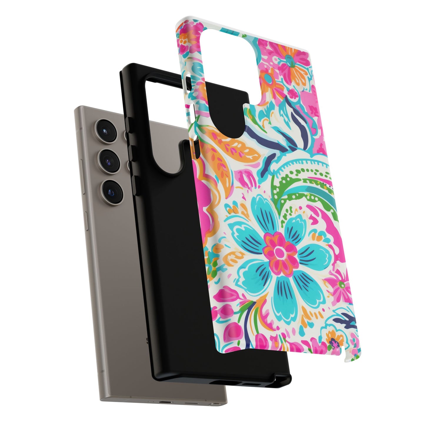 Vibrant Floral Phone Case - Tough & Stylish Protection