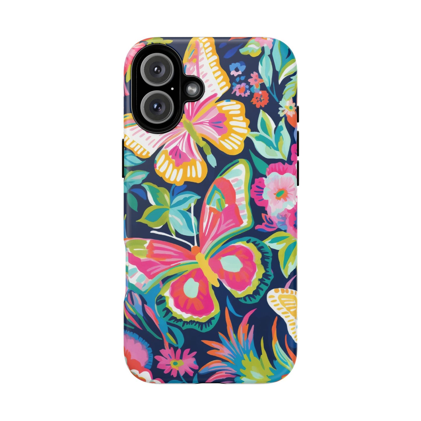 Floral Butterfly Phone Case - Tough Cases for Nature Lovers