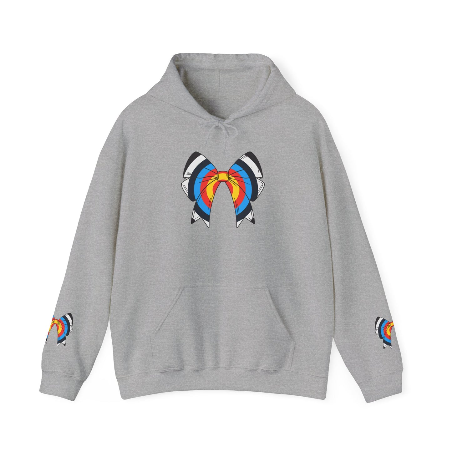 Archery Bow Hoodie With Mini Bows on Sleeves