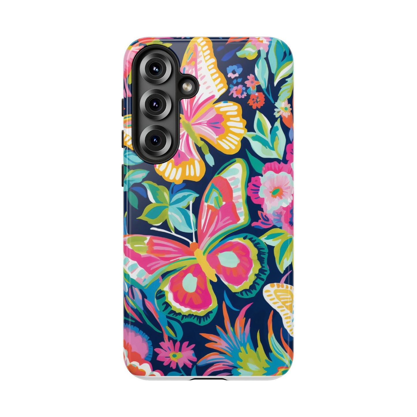 Floral Butterfly Phone Case - Tough Cases for Nature Lovers