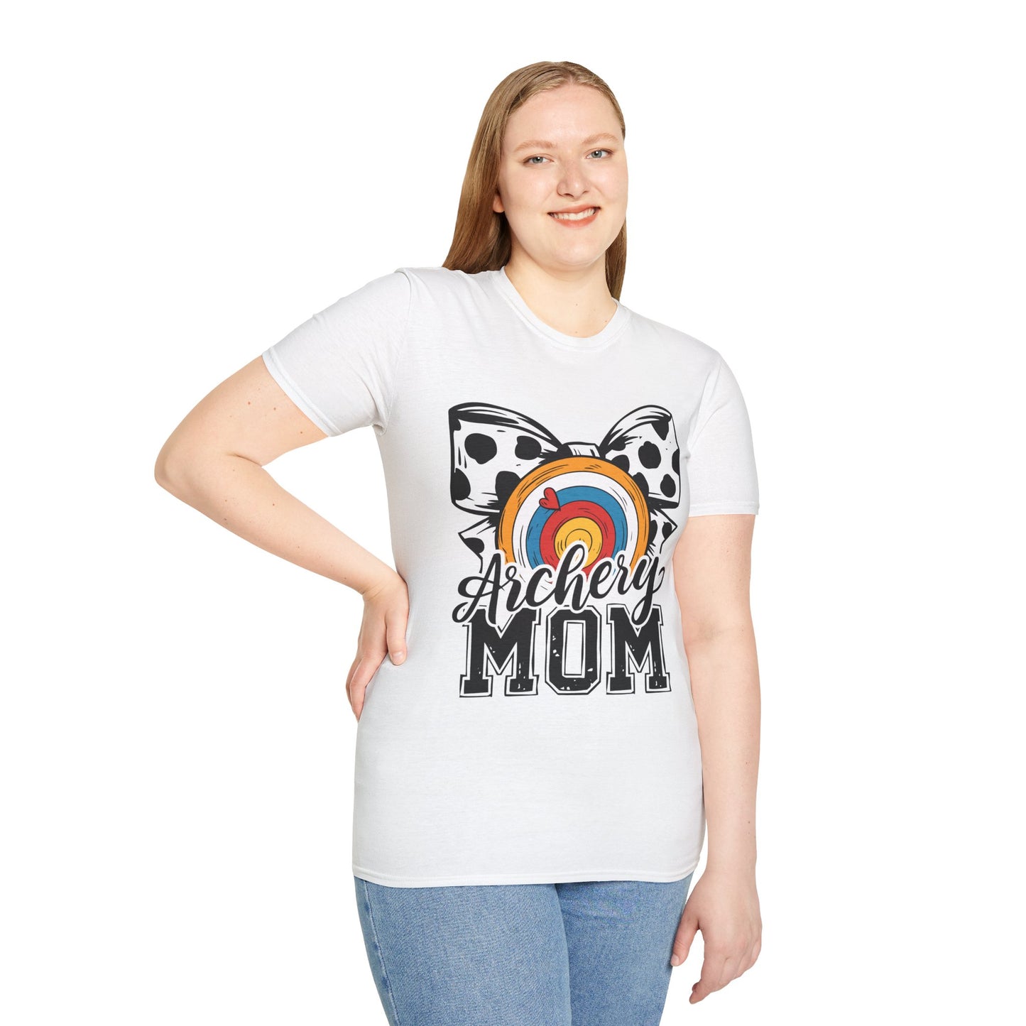 Archery Mom Graphic T-Shirt | Unisex Softstyle Tee for Proud Archery Moms