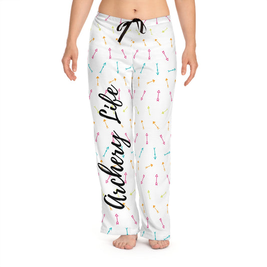 Chic Archery Pajama Pants, Women's Lounge Wear, Cute Gift for Archers, Cozy Homewear, Fun Sleep Pants