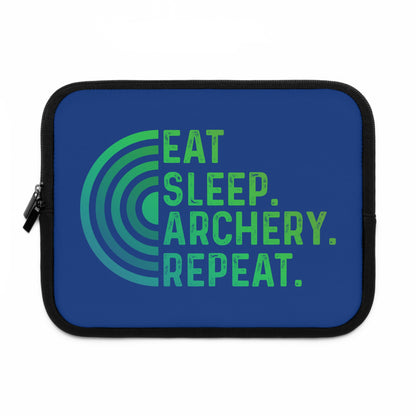 Archery Laptop Sleeve - Eat Sleep Archery Repeat - Perfect Gift for Archers