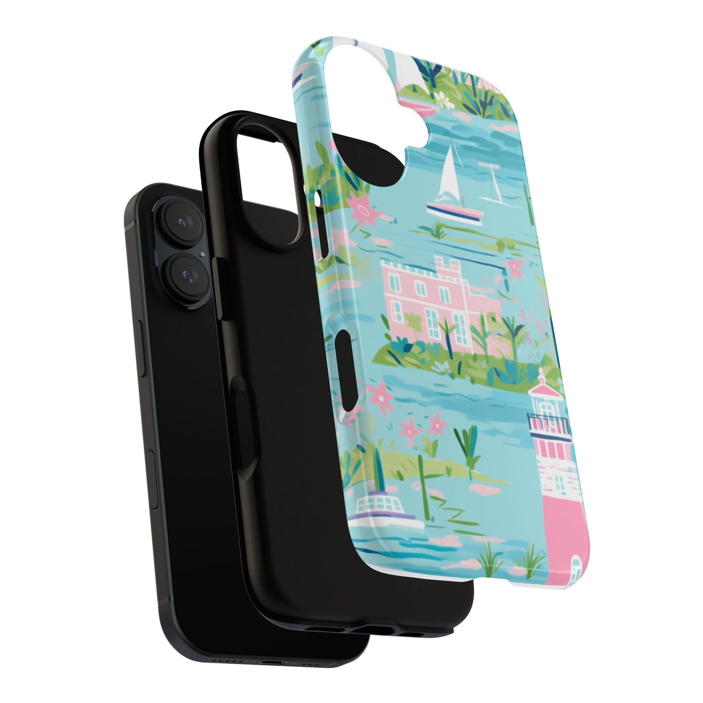 Tough Cases: Tropical Paradise Phone Case - Stylish Protection for Beach Lovers