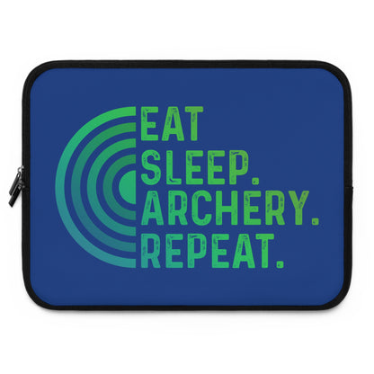 Archery Laptop Sleeve - Eat Sleep Archery Repeat - Perfect Gift for Archers