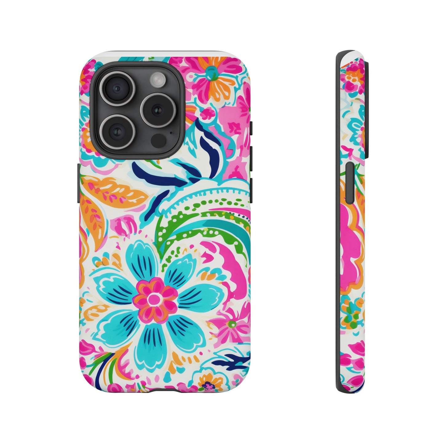 Vibrant Floral Phone Case - Tough & Stylish Protection