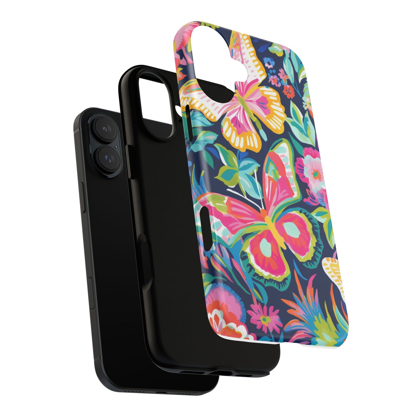 Floral Butterfly Phone Case - Tough Cases for Nature Lovers