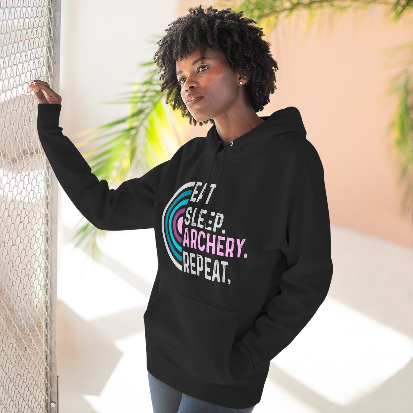 Eat Sleep Archery Repeat Hoodie, Cozy Fleece Hoodie for Archery Lovers, Gift for Archers, Sportswear for Outdoor Enthusiasts, Unique [...]