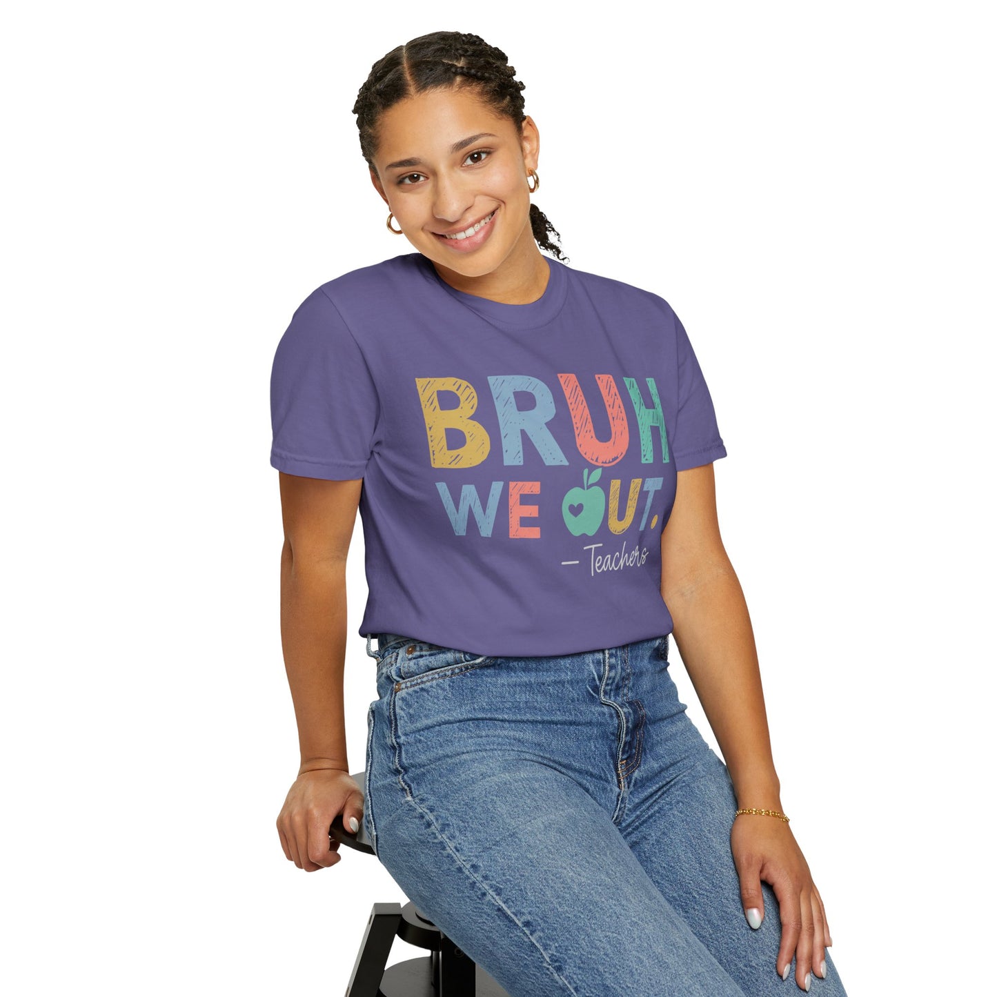 Unisex Teacher T-Shirt - 'Bruh We Out' Design
