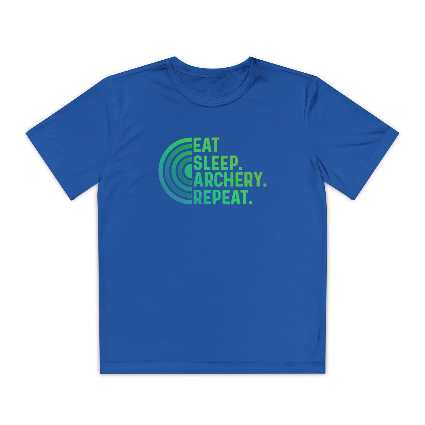 Youth Archery Tee - Eat Sleep Archery Repeat Shirt, Gift for Archers, Casual Sportswear, Kids Competitor Top, Archery Event Outfit
