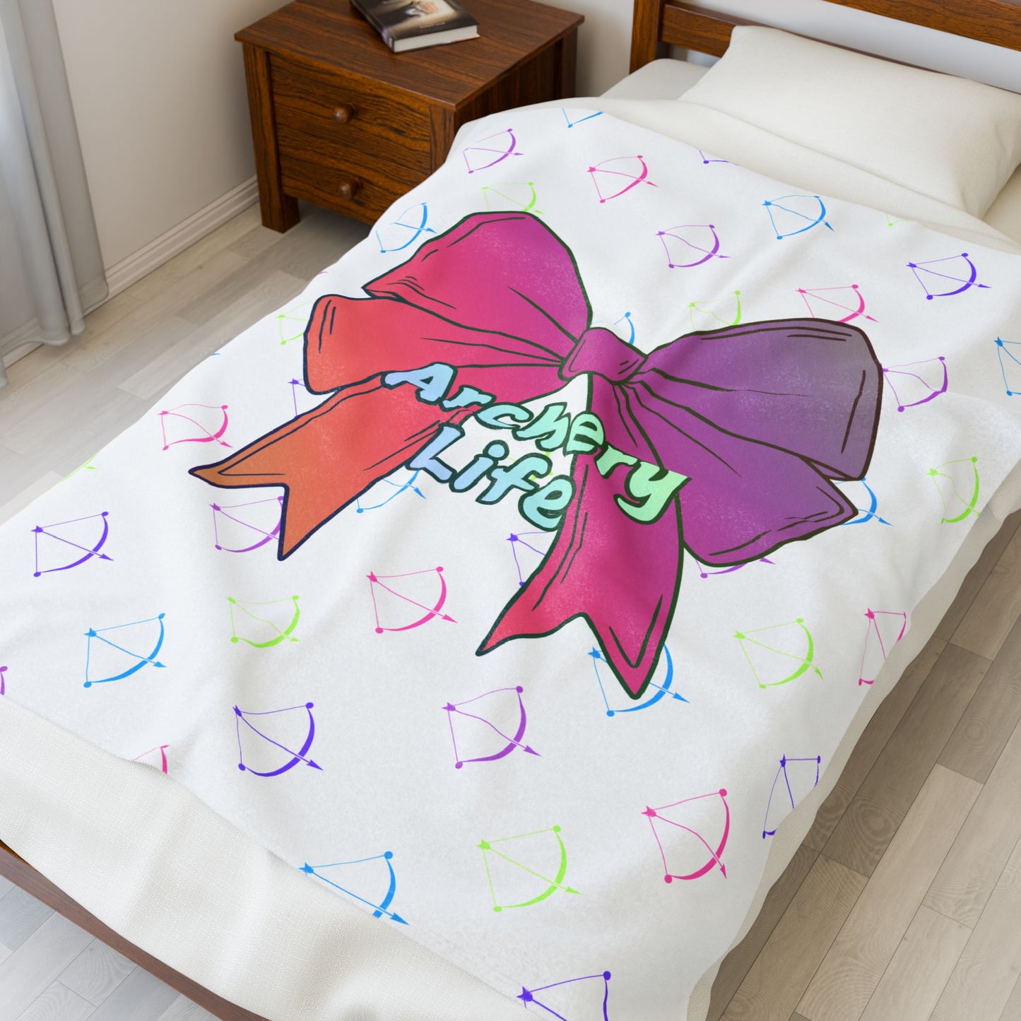 Archery Life Bow Plush Blanket