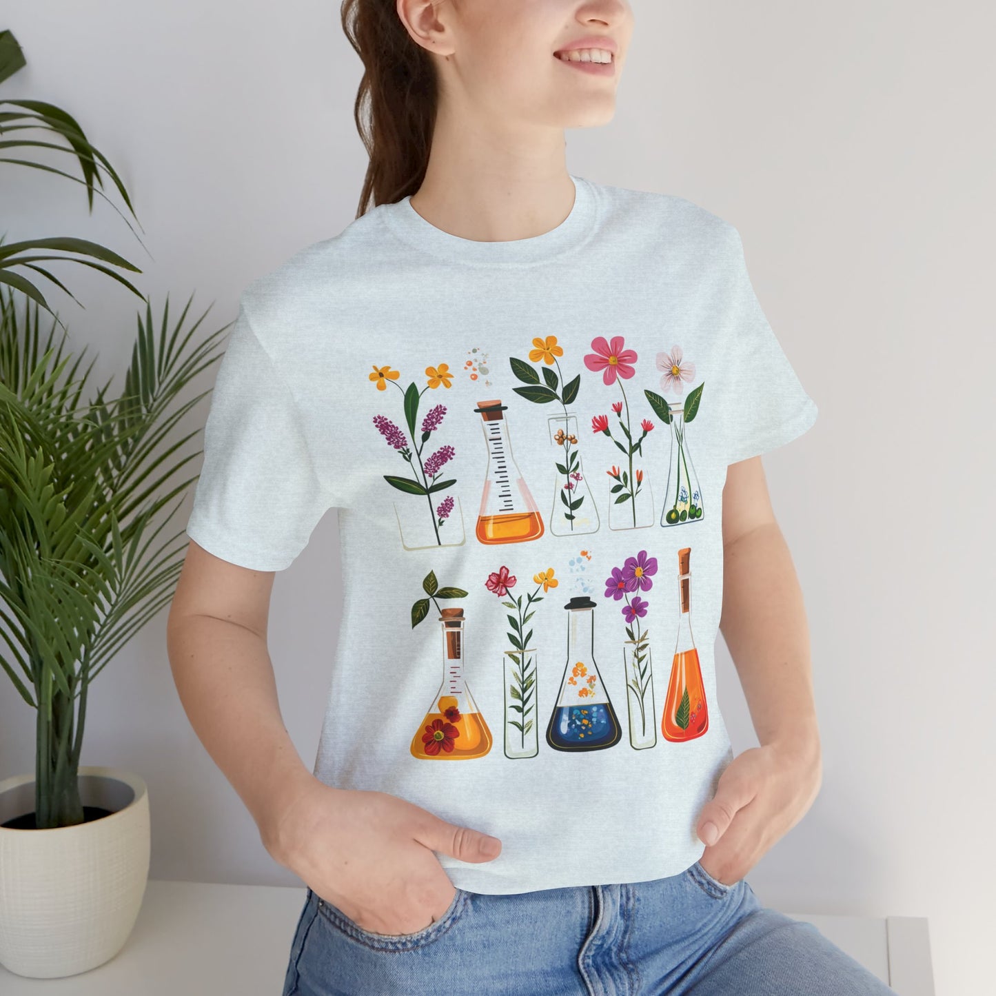 Floral Science Unisex Tee - Perfect for Gardeners & Nature Lovers