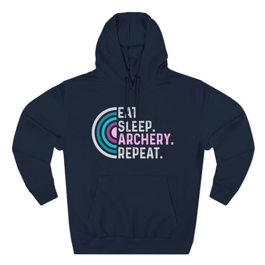 Eat Sleep Archery Repeat Hoodie, Cozy Fleece Hoodie for Archery Lovers, Gift for Archers, Sportswear for Outdoor Enthusiasts, Unique [...]