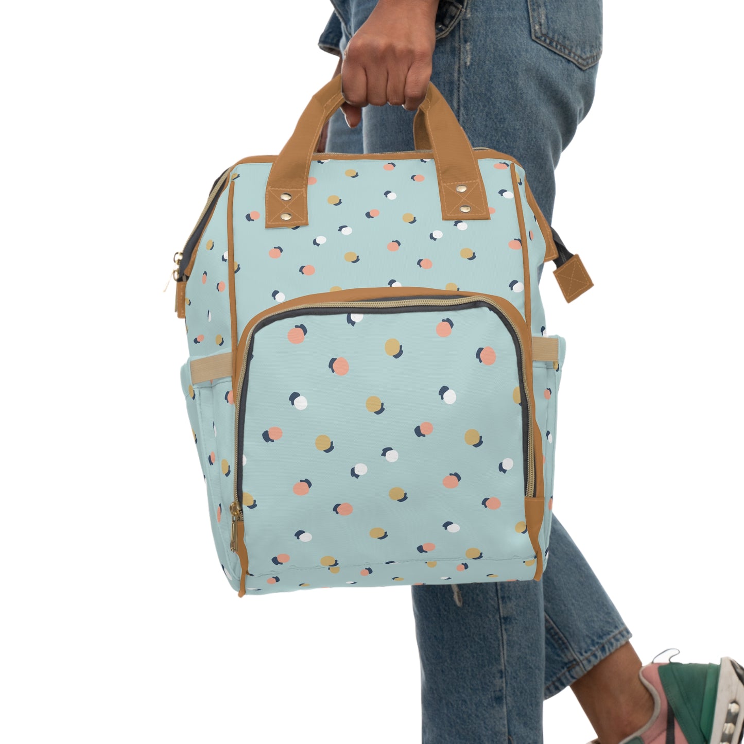 Chic Multifunctional Diaper Backpack - Stylish & Practical Baby Bag