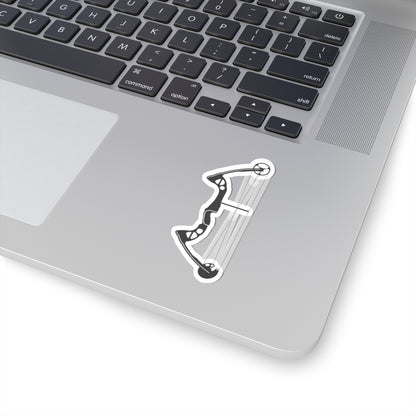 Archery Bow Kiss-Cut Stickers, Hunting Decals, Outdoor Enthusiast Gifts, Laptop Stickers, Sports Accessories