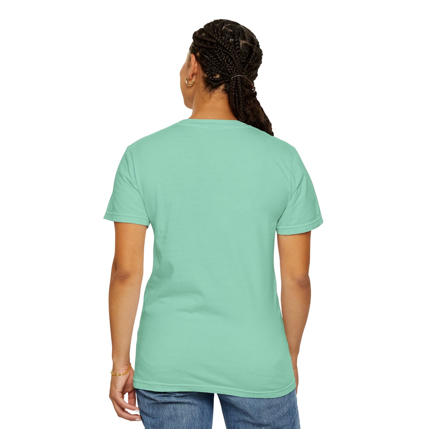 Coastal Charm Unisex Garment-Dyed T-Shirt with Nautical Bows