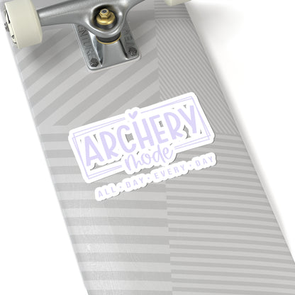 Archery Mode Kiss-Cut Stickers | Perfect for Archers & Enthusiasts | Great for Laptops, Water Bottles, Journals, Gifts