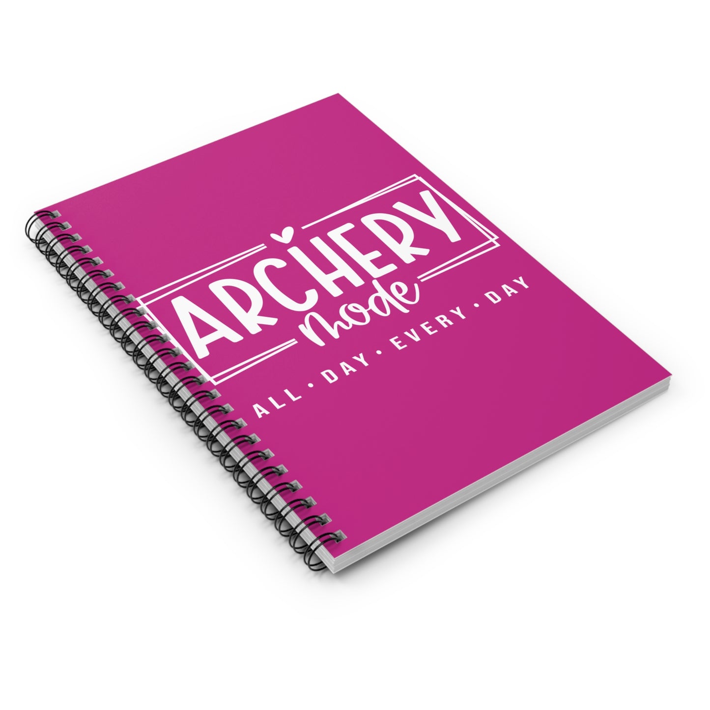 Archery Mode Spiral Notebook - Perfect for Archery Enthusiasts, All Day Every Day