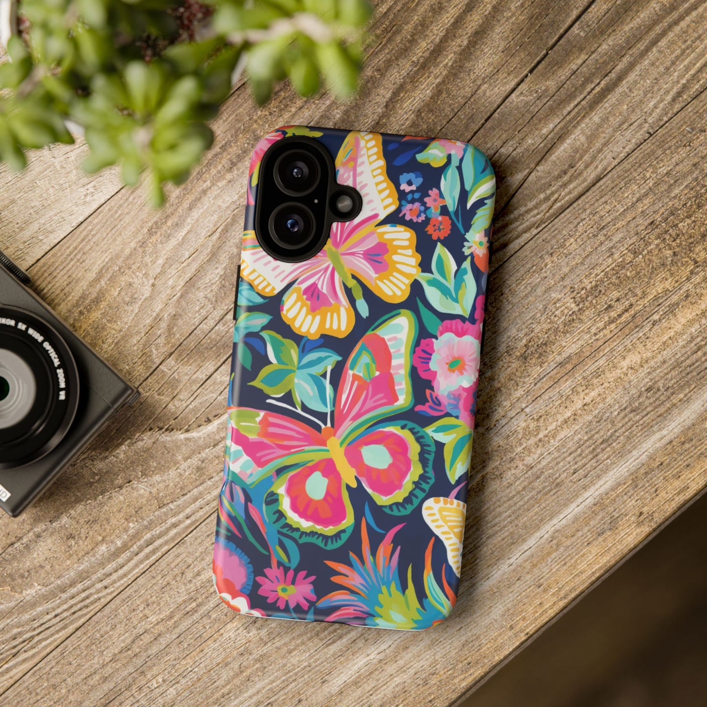 Floral Butterfly Phone Case - Tough Cases for Nature Lovers