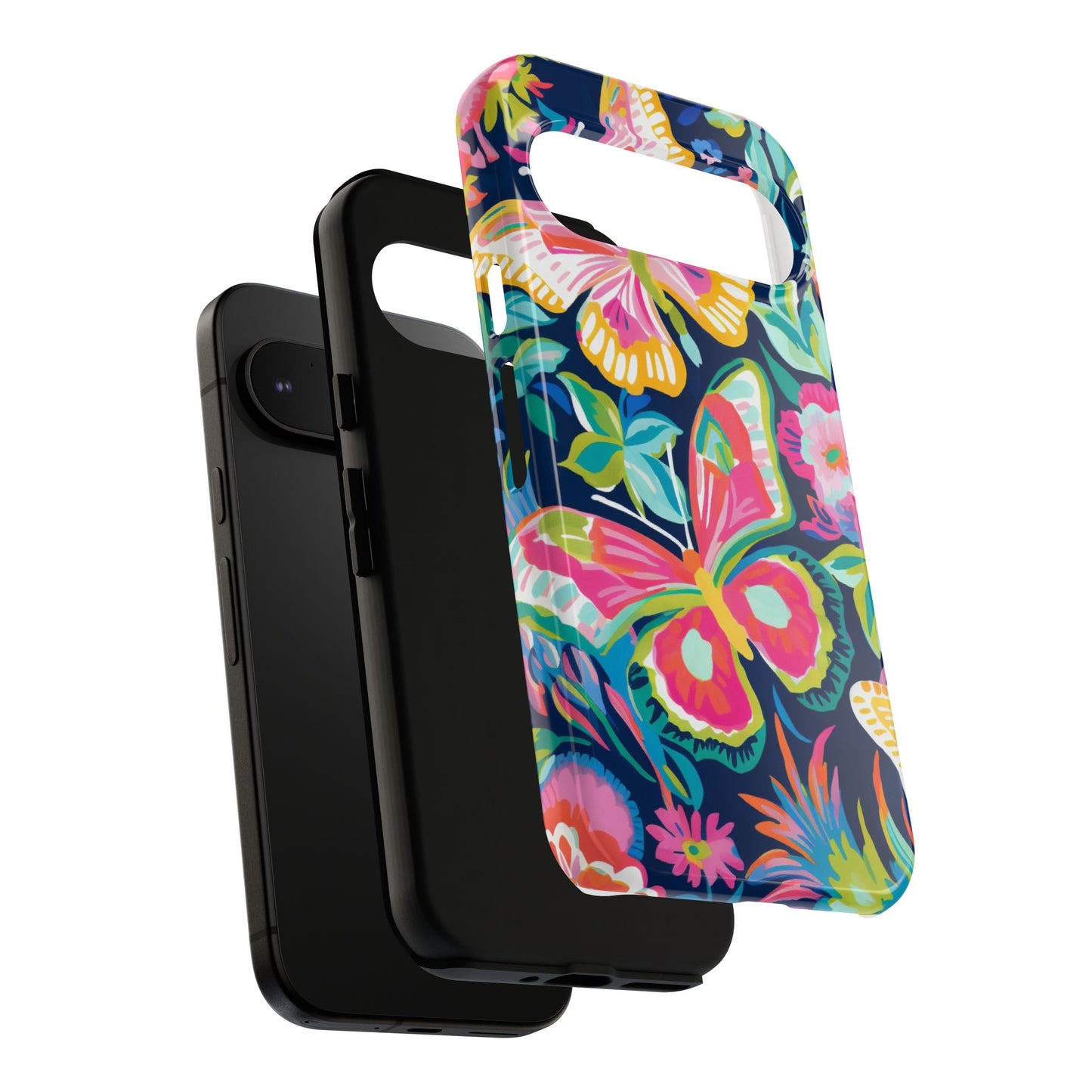 Floral Butterfly Phone Case - Tough Cases for Nature Lovers