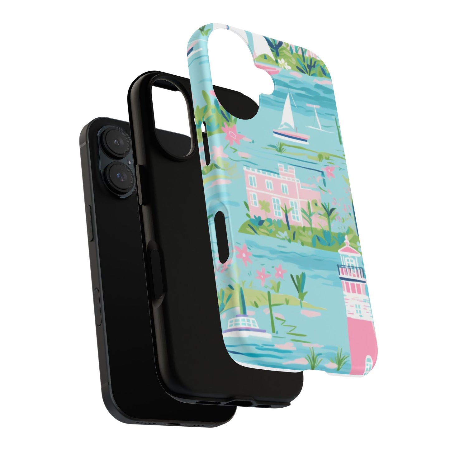 Tough Cases: Tropical Paradise Phone Case - Stylish Protection for Beach Lovers