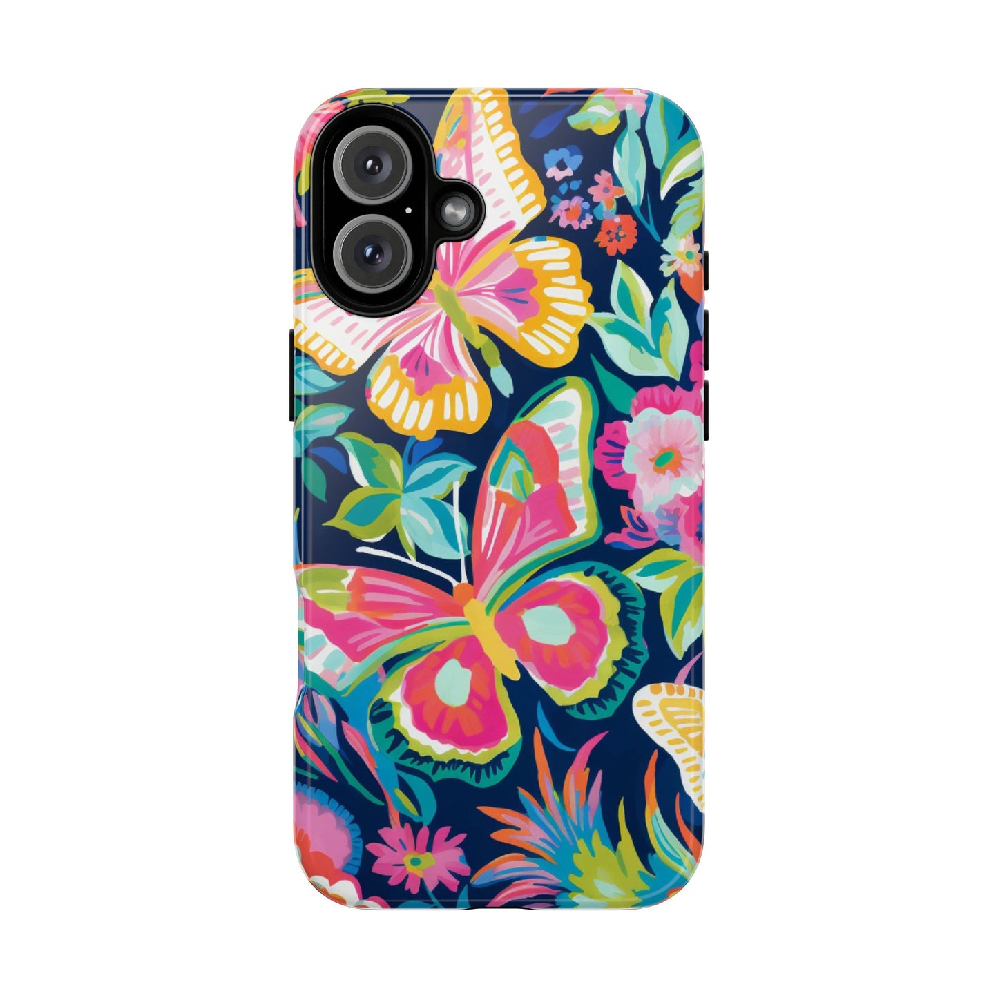 Floral Butterfly Phone Case - Tough Cases for Nature Lovers