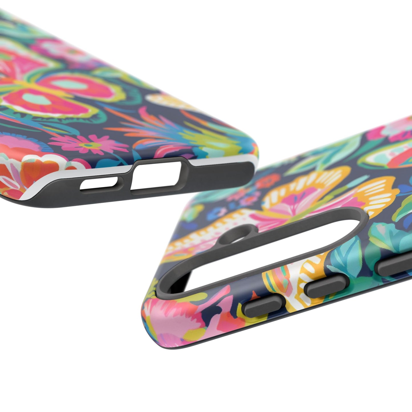 Floral Butterfly Phone Case - Tough Cases for Nature Lovers