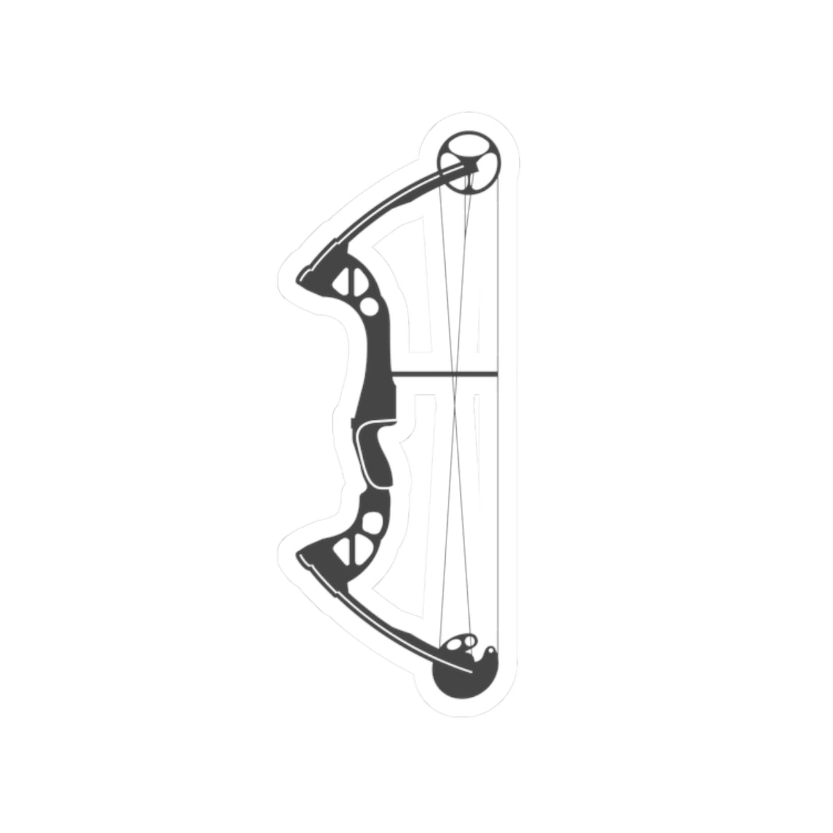 Archery Bow Kiss-Cut Stickers, Hunting Decals, Outdoor Enthusiast Gifts, Laptop Stickers, Sports Accessories